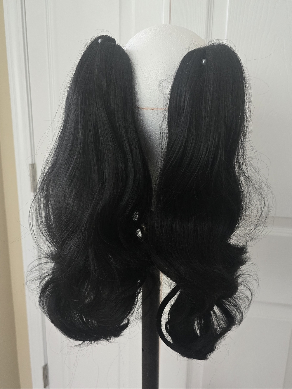 2 Epic Cosplay Black Clip-In Twintails